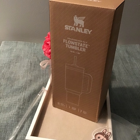 Stanley Light Blue Tumbler with Labubu Monogram Designer inspired .Brand New. - Picture 5 of 5